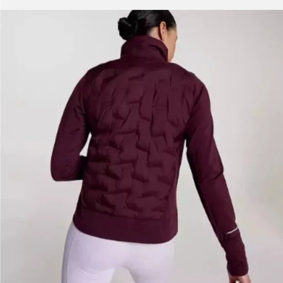 CALIA by Carrie Underwood Burgundy Puffer Jacket - Picture 2 of 3